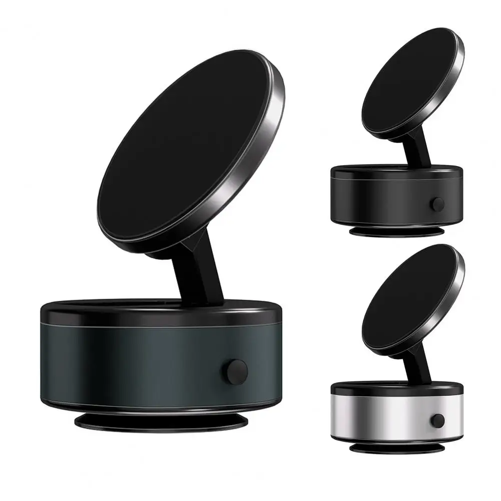 Soporte para teléfono con succión al vacío, soporte para teléfono de coche de aleación de Zinc, soporte eléctrico para teléfono de coche con succión al vacío con rotación de 360 grados para coche