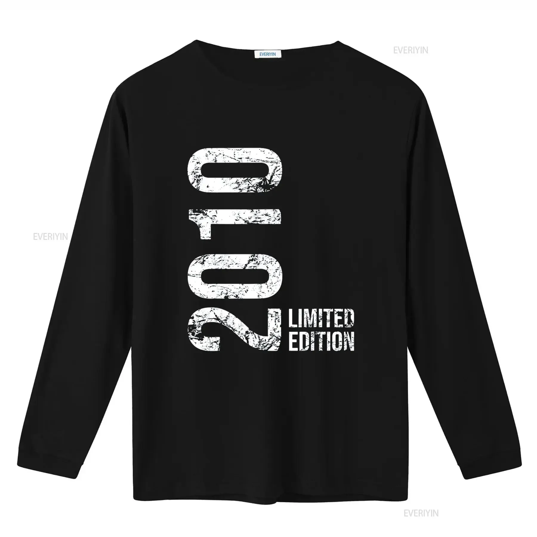 عيد الميلاد 14th 14 سنة فتاة صبي 2010 تي شيرت خمر غسلها أنيق لينة الرسم تنوعا لارتداء اليومي