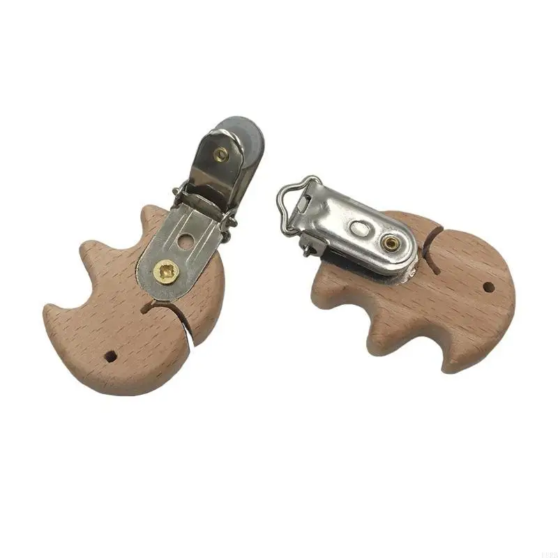 

Natural Beech Clip Cartoon Animal Dummy Clip for Baby Pacifier Chain L8RB