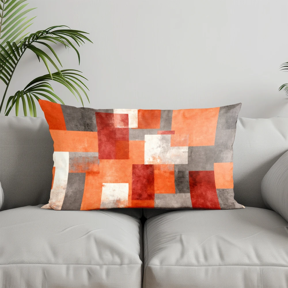 ديكور المنزل احتفالي ثلج نمط المخدة مناسبة ل أريكة غرفة نوم سيارة وسادة غطاء وسادة مستطيلة الظهر وسادة #2