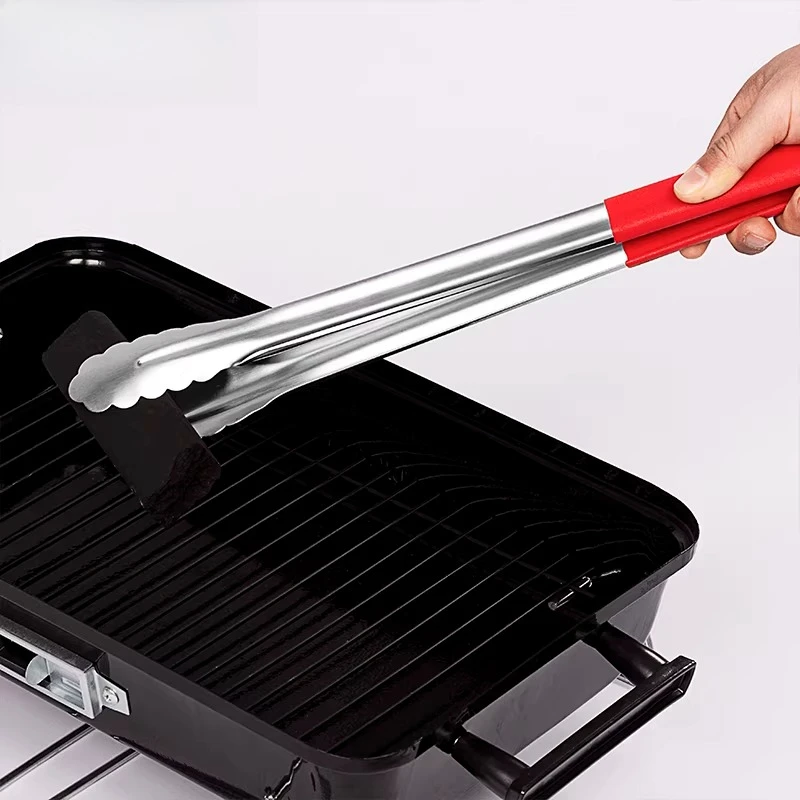Extended Stainless Steel Barbecue Clip Charcoal Pickup Clip Outdoor Picnic Barbecue Utility