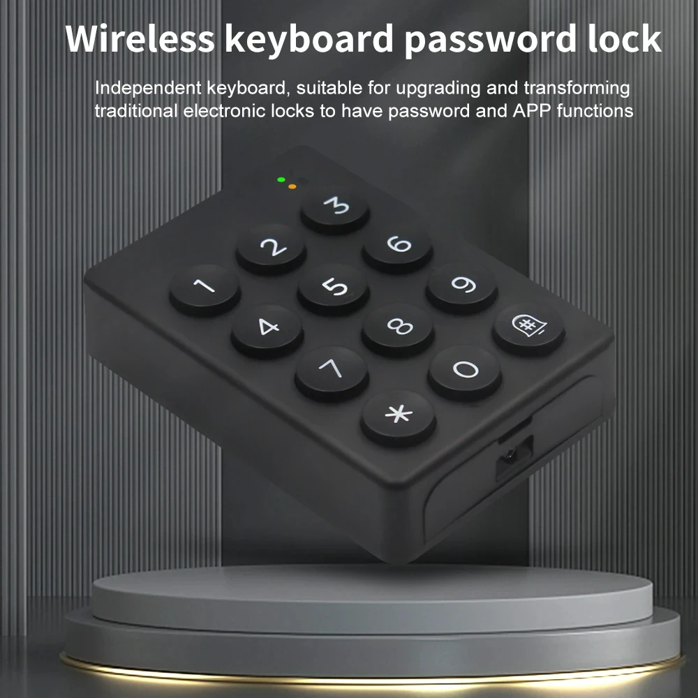 TTLOCK Wireless Digital Keypad for Access Control Work With Wire Free ttlock App Bluetooth Compatible with Smart Door Locks