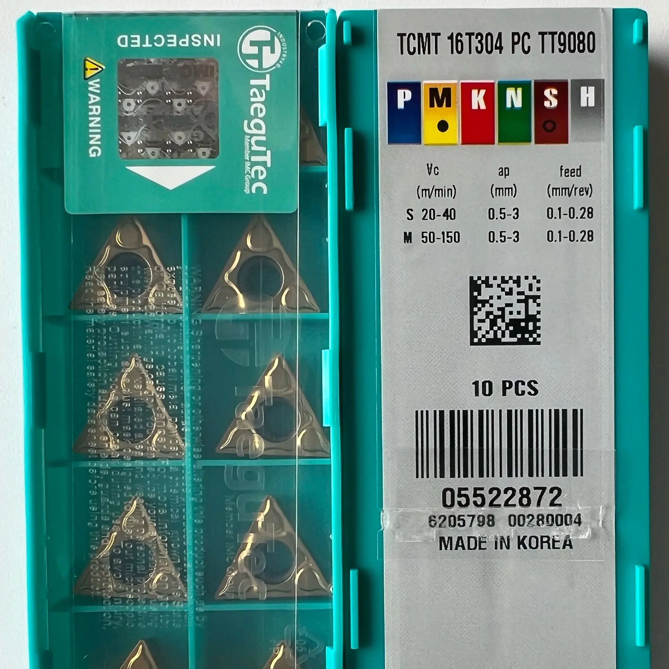 

TCMT16T304PC TT9080 /Alloy blade 10 PCS