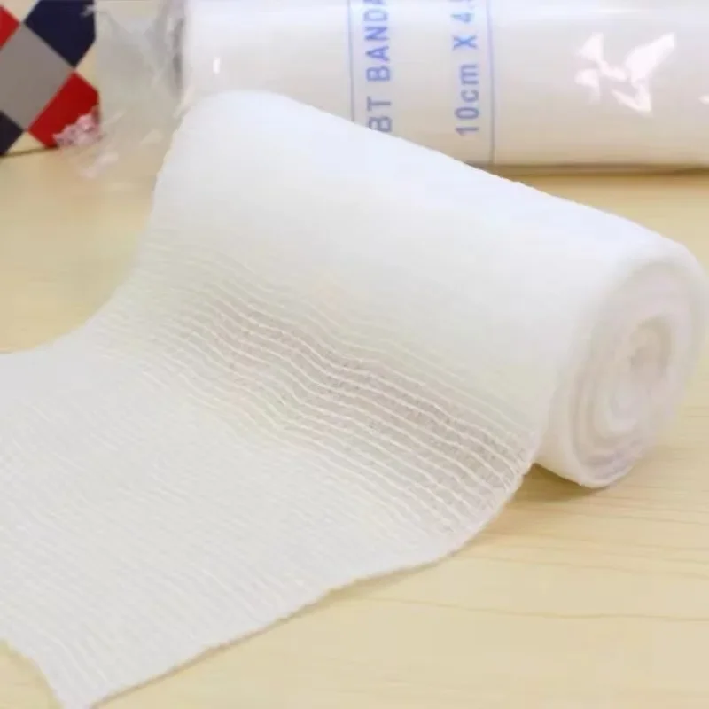 4.5m Elastic Bandages First Aid Kit Gauze Roll Adhesive Plasters Wound Dressing  Nursing Emergency Care First Aid Kit Accessory