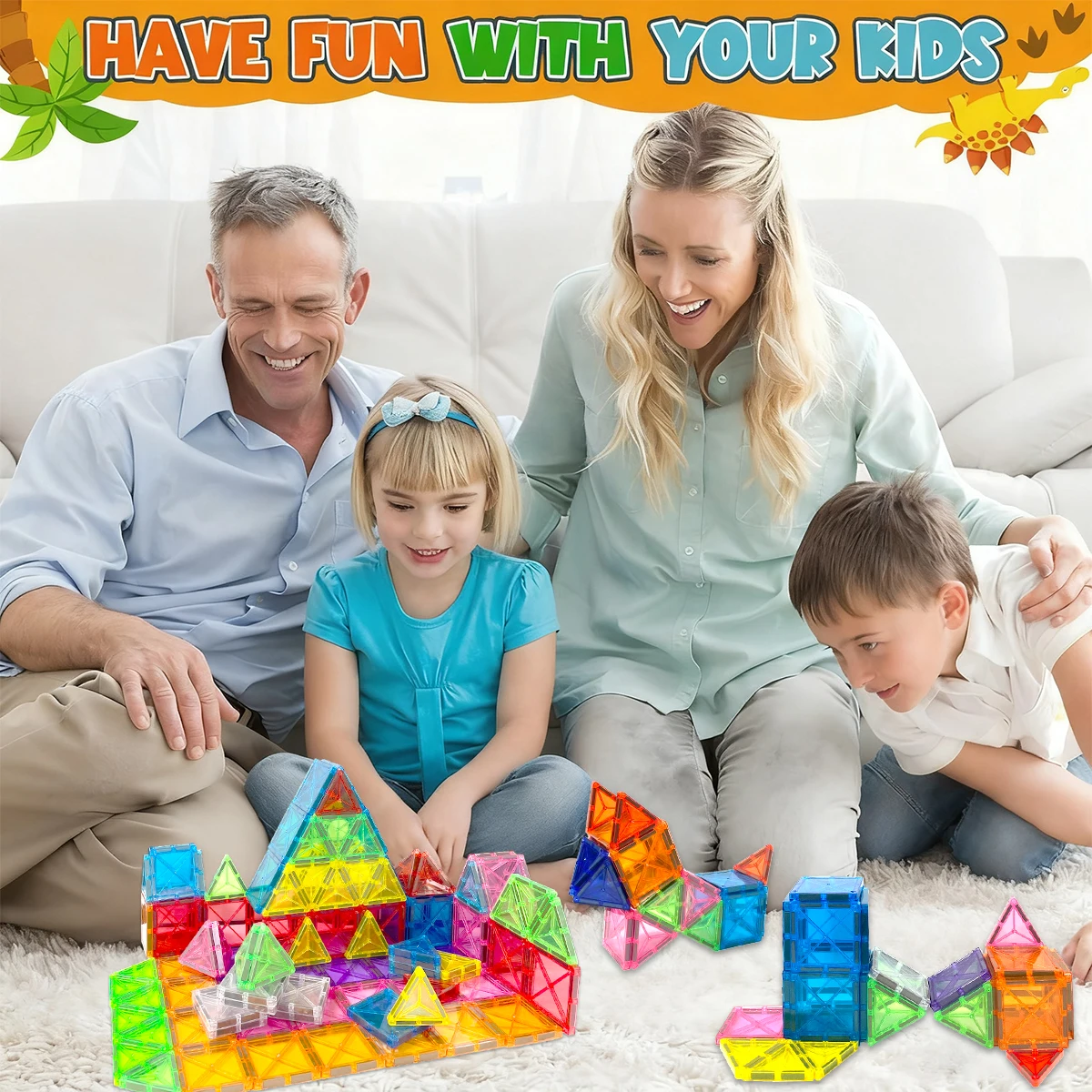 اللبنات المغناطيسية ثلاثية الأبعاد مجموعة البناء اللعب لتقوم بها بنفسك ألعاب تعليمية مونتيسوري الحسية ل 3+ كبار السن الأطفال هدية عيد ميلاد
