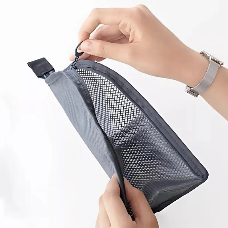 1/2/4 Stück Tragbare EVA-Reise-Kosmetiktasche, faltbar, mit Netzfach, für Zahnbürsten, Damen-Badezimmer-Aufbewahrungstasche – Detail 6