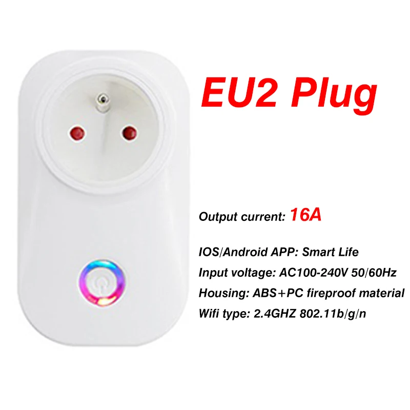 Bulk Buy France Smart Plug WiFi Socket Power Meter 16A