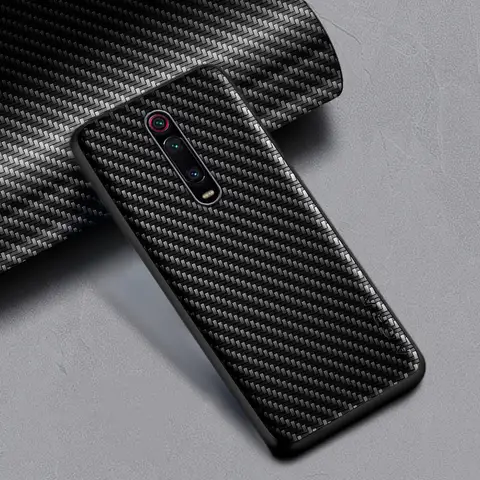 Coque mince antichoc en Fiber de carbone pour Xiaomi Mi 9T Mi 8 Pro Lite, housse de protection complète antidérapante pour téléphone