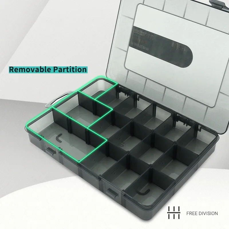 調整可能なコンパートメント付きのプラスチック製収納ボックス,ジュエリー,イヤリング,ビーズ,ネジ,実用的なホルダーケース,ディスプレイボックス,コンテナ用ツールボックス