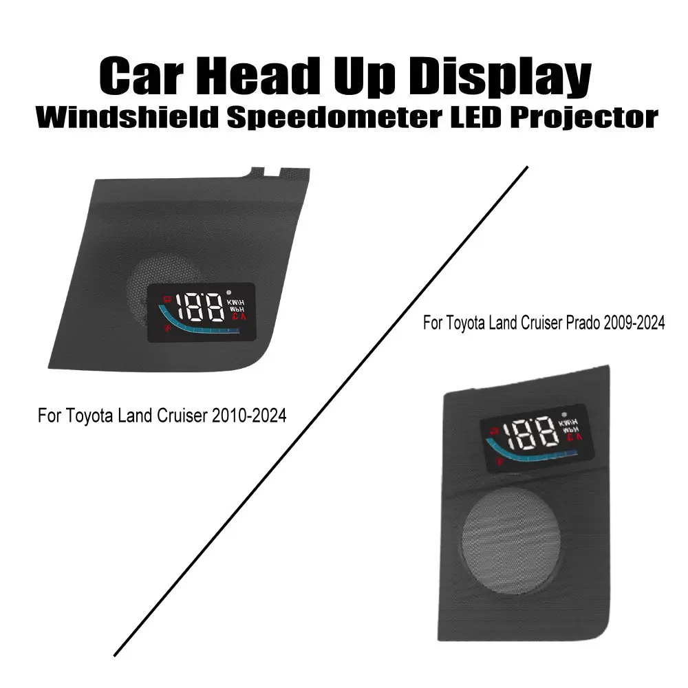 Car HUD Windshield Speedometer Projector For Toyota Land Cruiser Prado J150 J200 V8 Head Up Display OBD Decoder Accessories