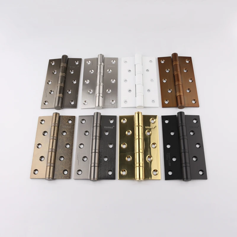 

2PCS 5Inches Thickness 3mm Stainless Steel Heavy Door Hinges Thicken Ball Bearing Silent Furniture Door Hinges European Hinges