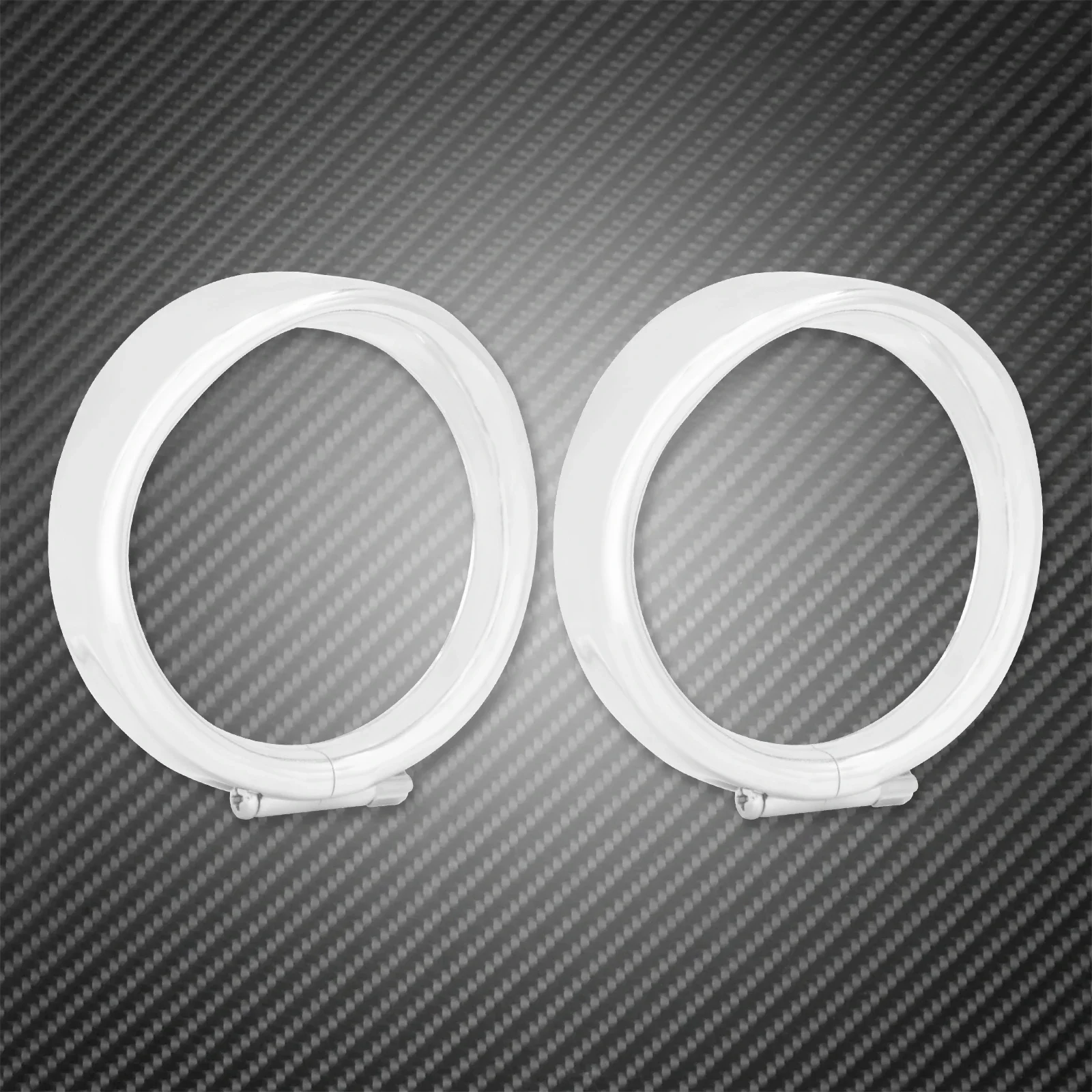 Motorcycle Metal Chrome Visor Style Turn Signal Lamp Trim Ring For Harley Touring Road King FLHR FLSTC Electra Glide Softail