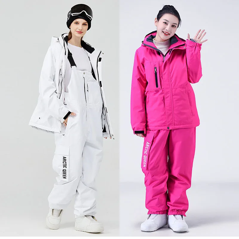 Neuer Ski anzug für Männer und Frauen Winter Outdoor warm wind dicht wasserdicht atmungsaktiv Ski jacke Skihose Snowboard anzug