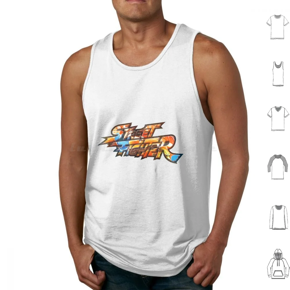 Us Logo Chun Li Kick 01 Tank Tops Print Cotton Ryu Fighter Retro Gaming Game Ken Video Games Street Arcade Akuma