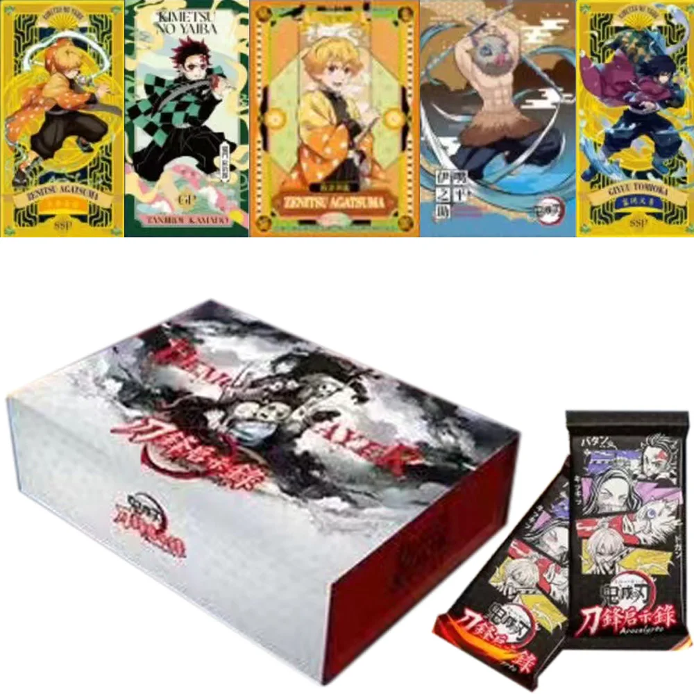 Wholesale New KAMI Demon Slayer Cards Collections Booster Box Japanese Anime Game Child Kimetsu No Yaiba Collectibles Kids Toys