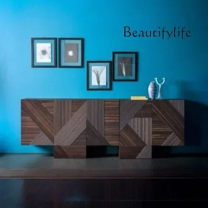 

XR Medieval Retro Solid Wood Edge Cabinet, Chest TV Cabinet, Living Room Sofa Side Designer Corner Cabinet