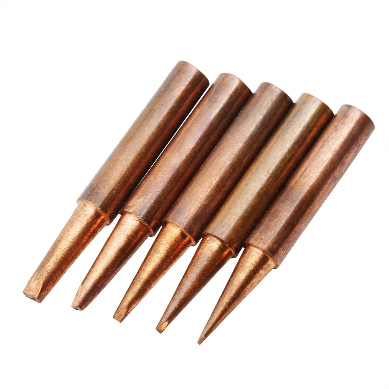 1/4/5PCS 900M T Series Pure Copper Soldering Iron Tip Lead-free Welding Sting For Hakko 936 FX-888D 852D+ Soldering Iron Station