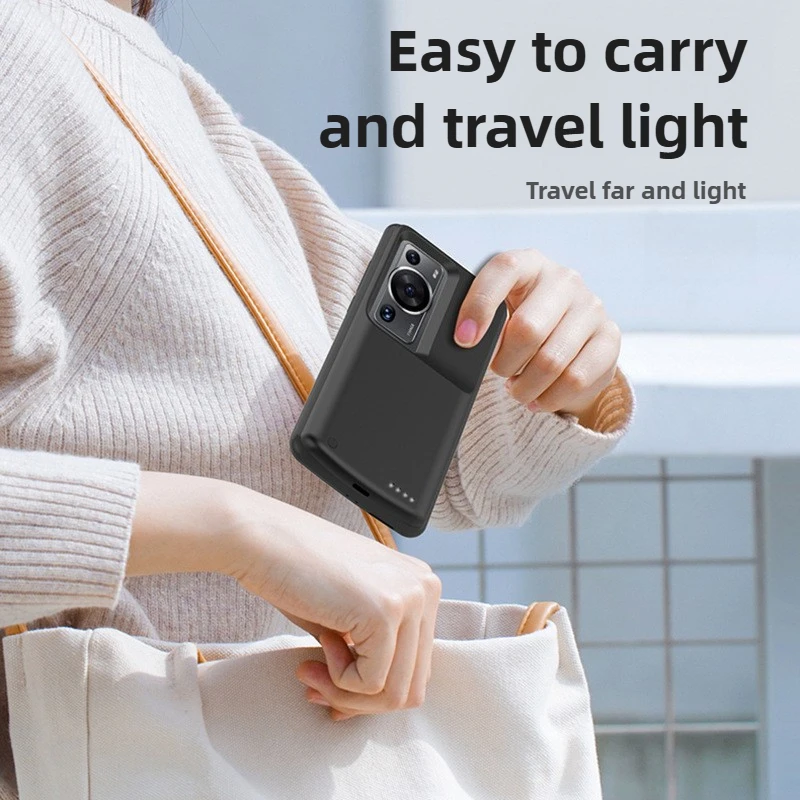 Backup Clip Battery for Huawei P70 Clip-on Power Bank for Huawei P60 Pro Wireless Charging Phone Case for Huawei P40Pro