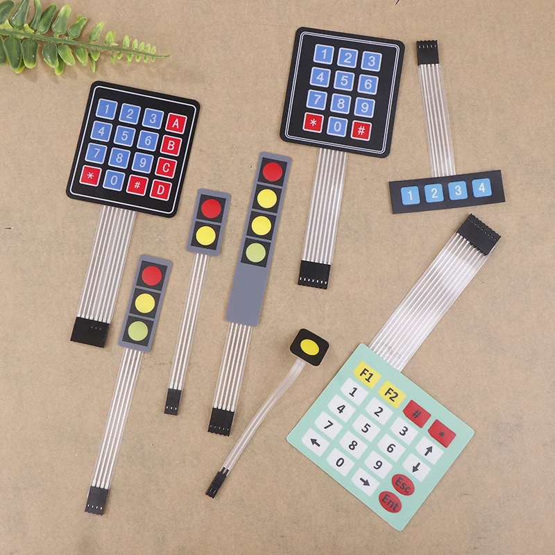 1Pcs 1*2 3 4 Key Button Membrane Switch 3*4 4X5 Matrix Array Keyboard 1X6 Keypad With LED Control Panel Pad DIY Kit For Arduino