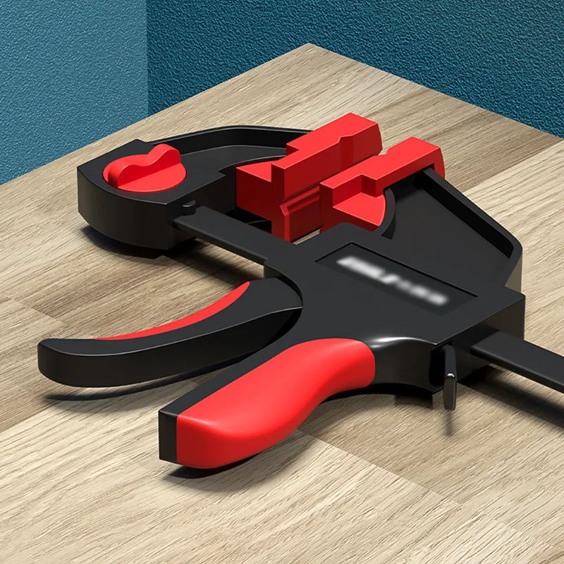 Модернизированный F-образный зажим для деревообработки с одним ручным триггером для легкого зажима фиксации защитного зажима аксессуаров для деревообрабатывающего инструмента