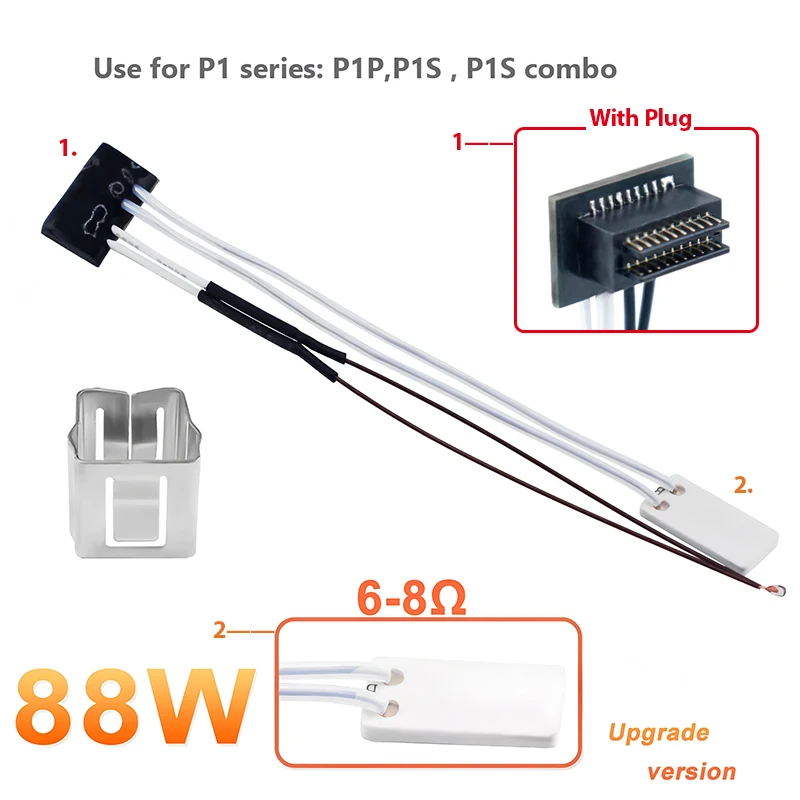 Keramik-Heizelement-Thermistor für Bambu Lab A1 A1Mini X1 X1C P1 P1P P1S Combo 3D-Drucker-Heizelemente – Detail 2