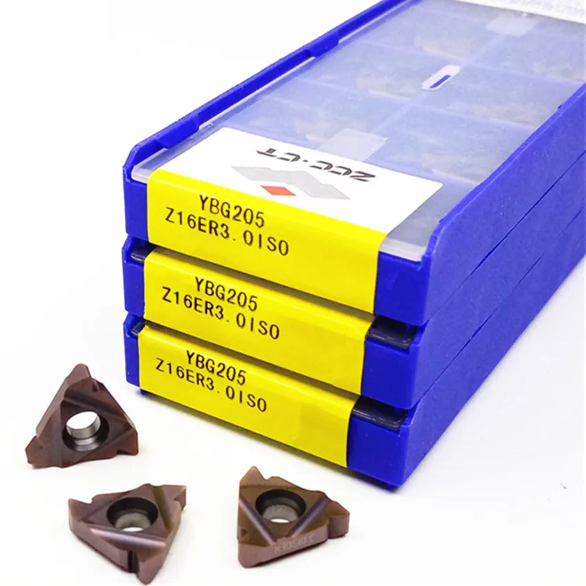 Imagem -05 - Insere 10 Pcs Box Z16er1.0iso Ybg205 Z16er1.5iso Ybg205 Z16er2.0iso Ybg205 Z16er2.5iso Ybg205 Z16er3.0iso Ybg205 Zcc. ct