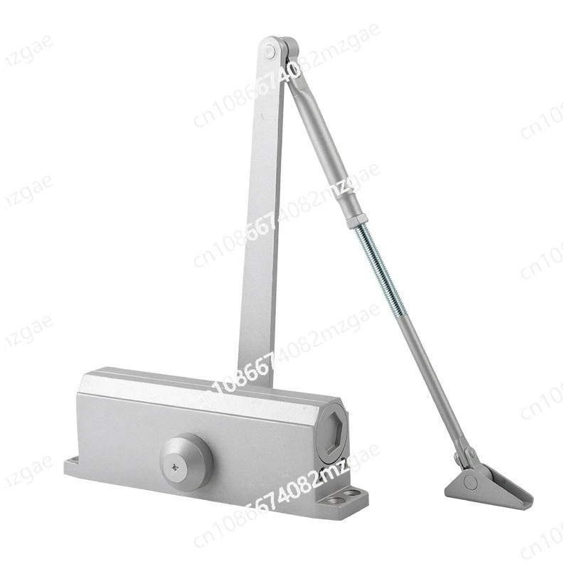 Door closer Automatic rebound buffer Door closing two-stage speed regulation Commercial household silent cast aluminum