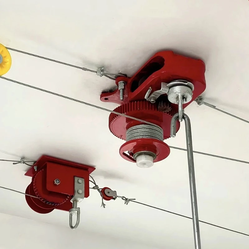 3500-Pound Poultry Farm Winch Feed System Manual Winch for Poultry Feeding Lines from Agricultural Rieso