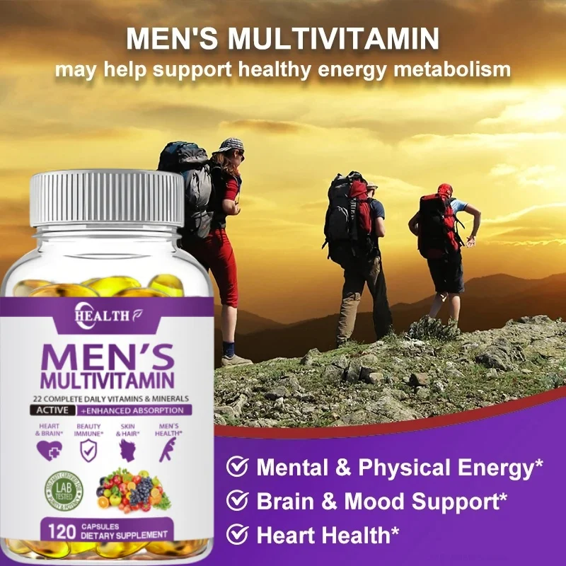 Men\'s Daily Multivitamin - for immunity, energy, weight management support and overall health - Dietary Supplement