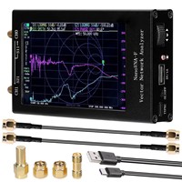 50KHz-1.5GHz HF VHF UHF 4.3 inch NanoVNA Vector Network Antenna Analyzer NanoVNA-F VNA HF VHF UHF + IPS LCD + Metal Case