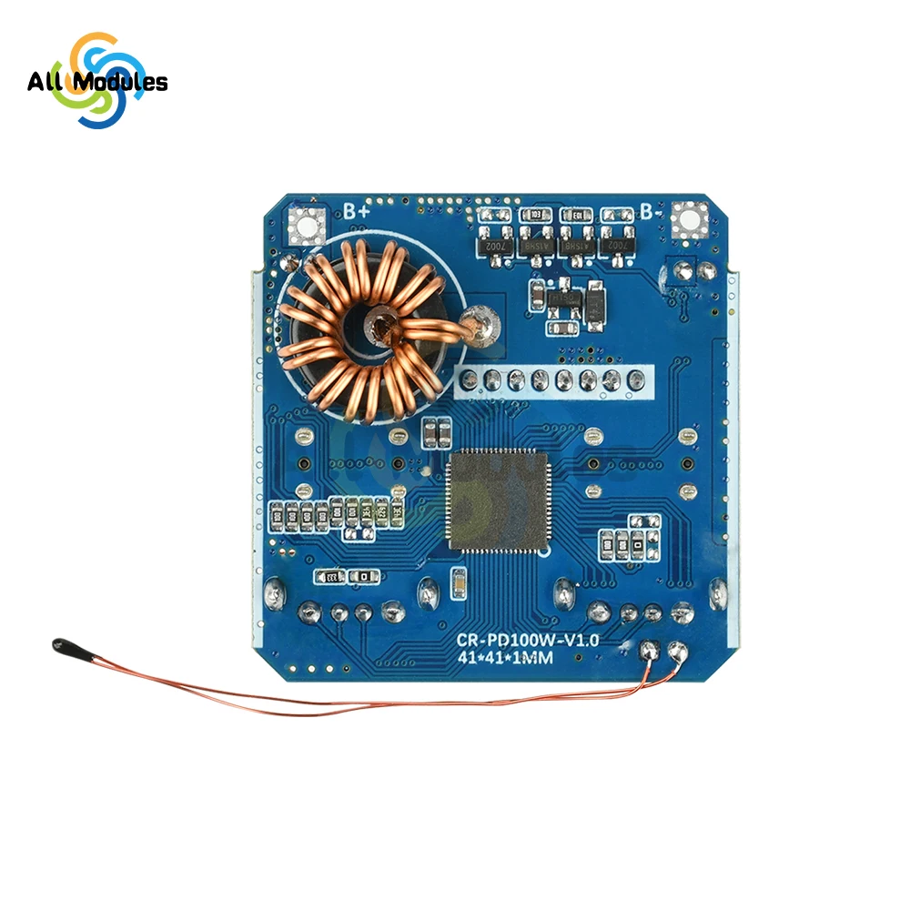 4S PD 100W 双方向昇降圧モジュール - 20V 5A 高出力リチウム電池充電器/放電器（急速充電機能付き）