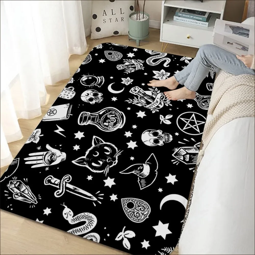 Witches Moon Tarot Floor Mat Bath Mat Nordic Style Home Doormat Bathroom-Toilet Mats Bedroom Welcome Doormat