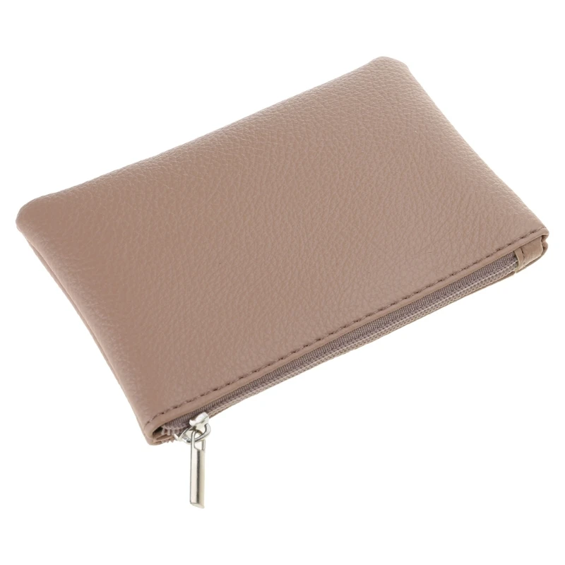 Versatile PU Leather Coin Purse Compact Wallet for Men and Women Suitable for Shopping and Travel