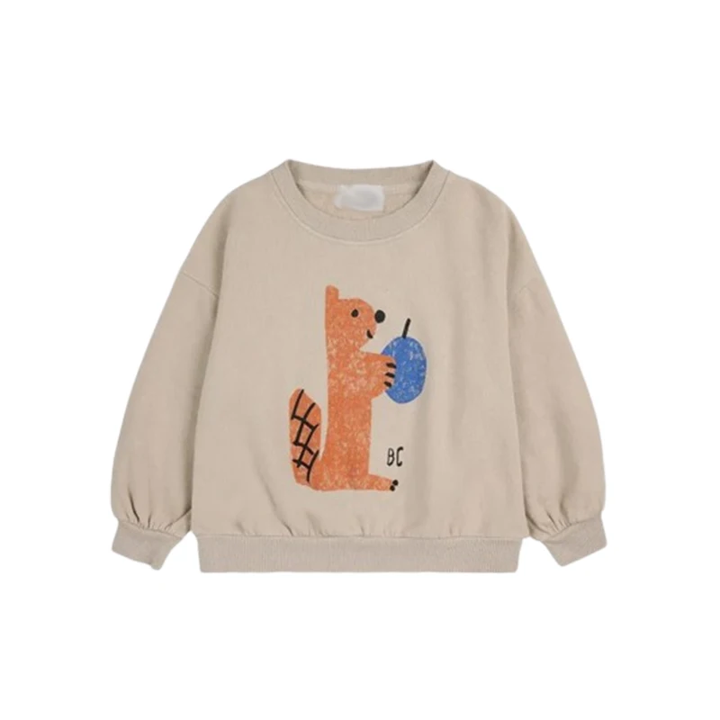 Kinderhoodie voor lente en herfst, unisex sweatshirt met cartoonprint, top in Europese stijl voor jongens en meisjes - afbeelding 1