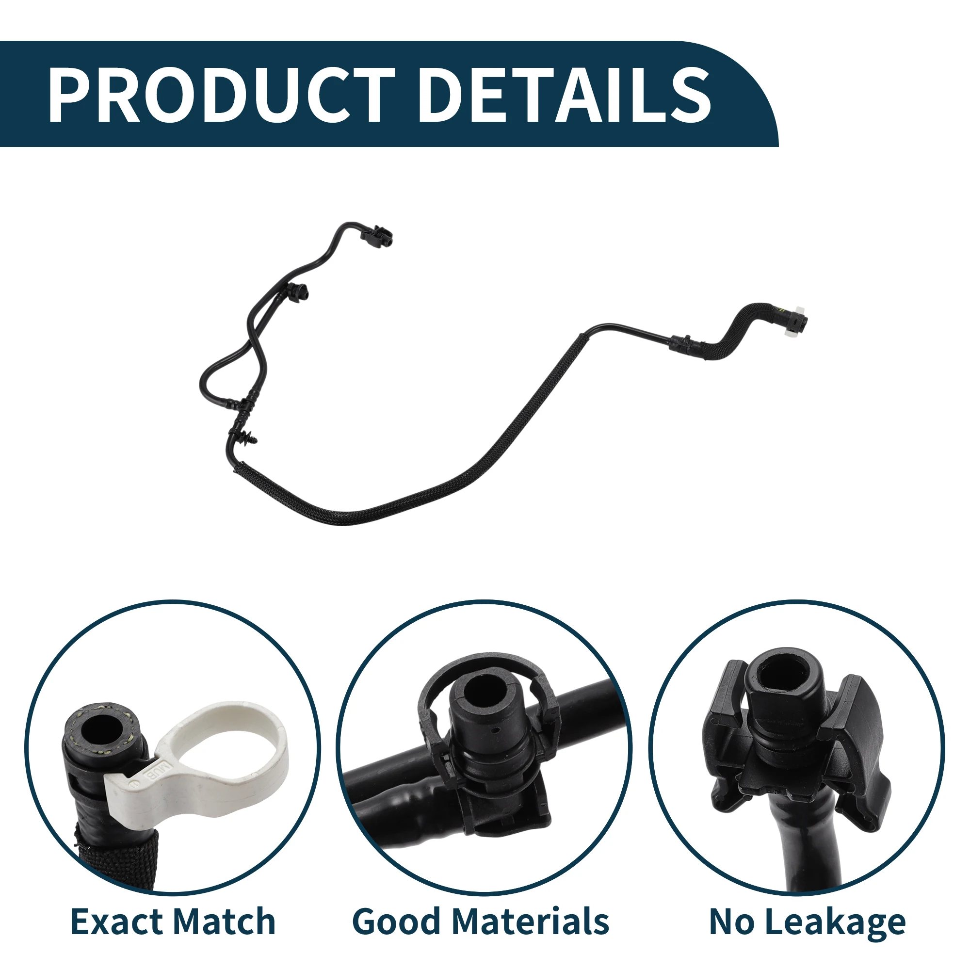 Uxcell mangueira do aquecedor da mangueira do radiador no. t2r5910 para jaguar f-type 2014-2021 tubo líquido de refrigeração de plástico preto 1 pc