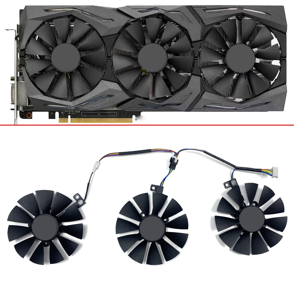 

3PCS NEW Cooling 87MM T129215SU 4PIN GTX1080 1070 1060 GPU FAN For ASUS GTX980Ti R9 390X 390 GTX1070 GTX1060 Graphics Card Fans