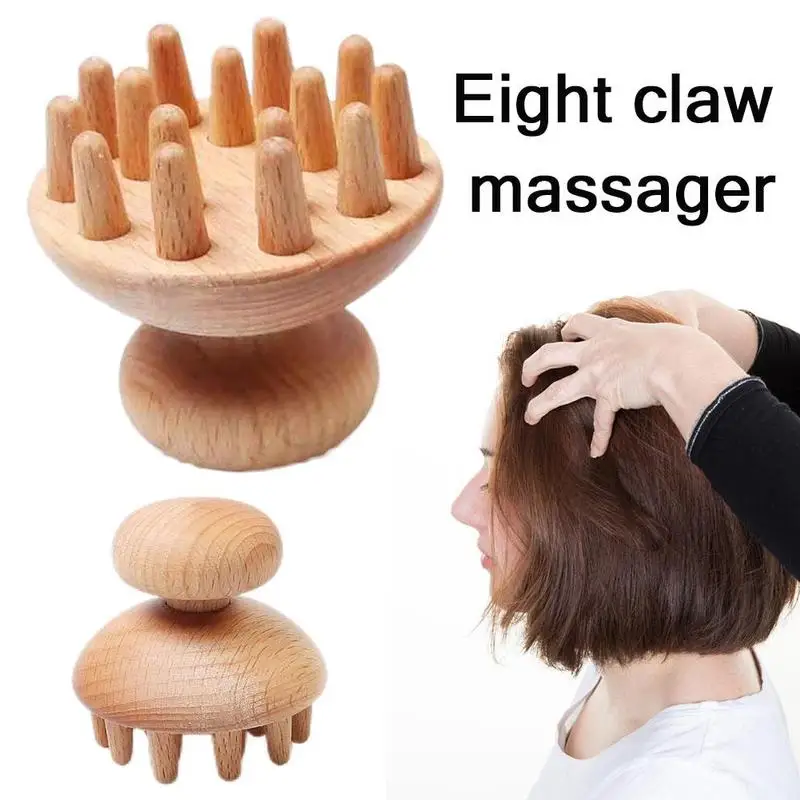 Wooden Body Massage Comb Tool Foot Reflexology Acupuncture Thai Massage Roller Therapy Meridians Scrap Lymphatic Health outdoor