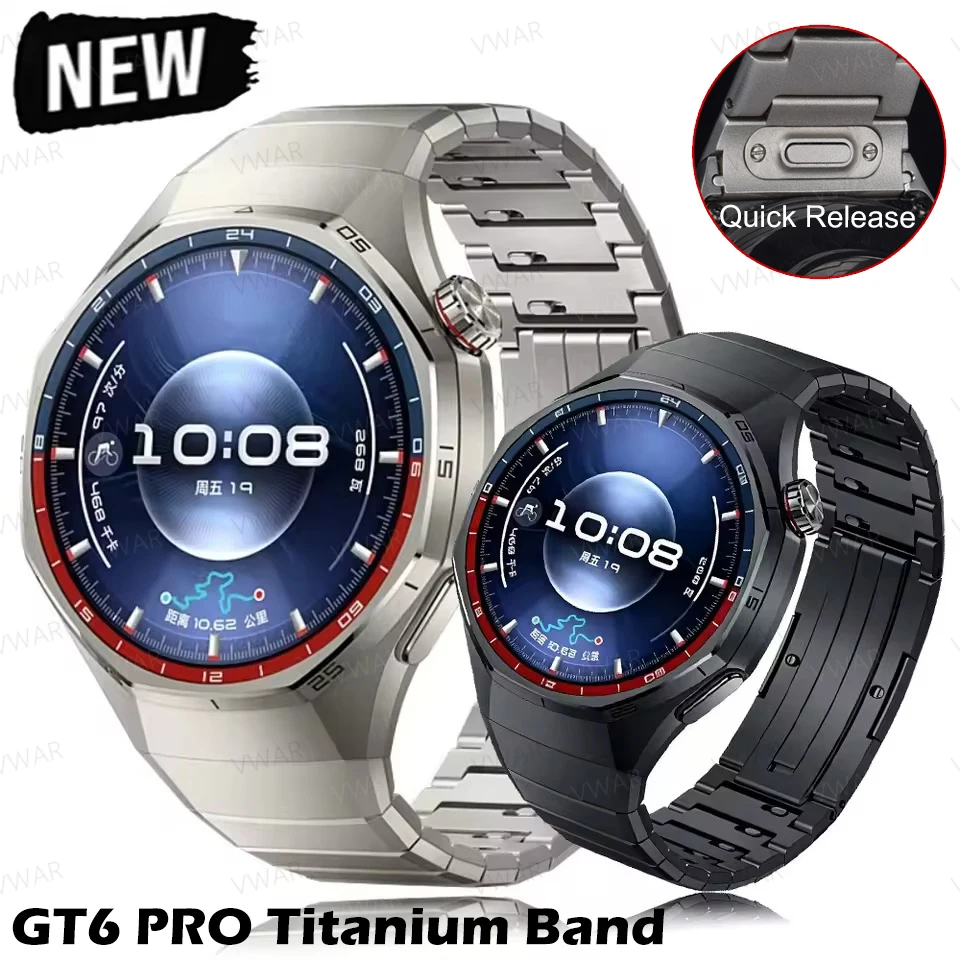 

Роскошный ремешок из титанового сплава без зазоров для Huawei Watch GT 6 Pro, металлический браслет для Huawei Watch GT6 Pro, деловой ремешок Correa
