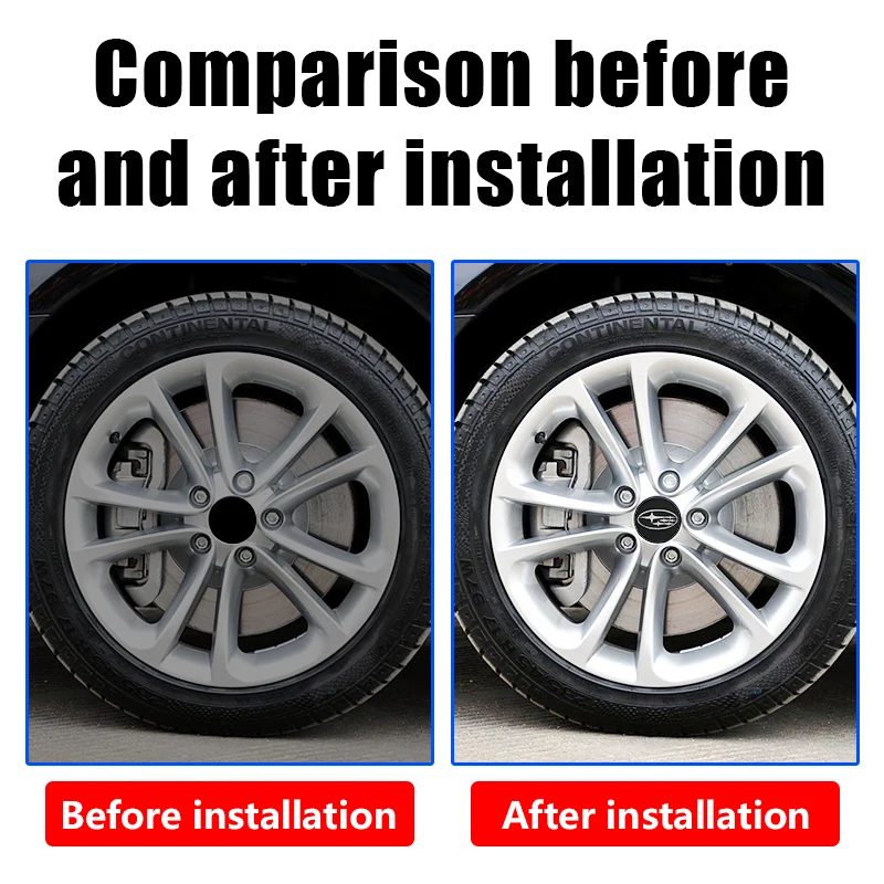 4 قطعة ABS 60 مللي متر غطاء مركز العجلة غطاء محور شعار لسوبارو WRX BRZ DRL XV STI Outback ليجاسي فورستر امبريزا تريبيكا #4