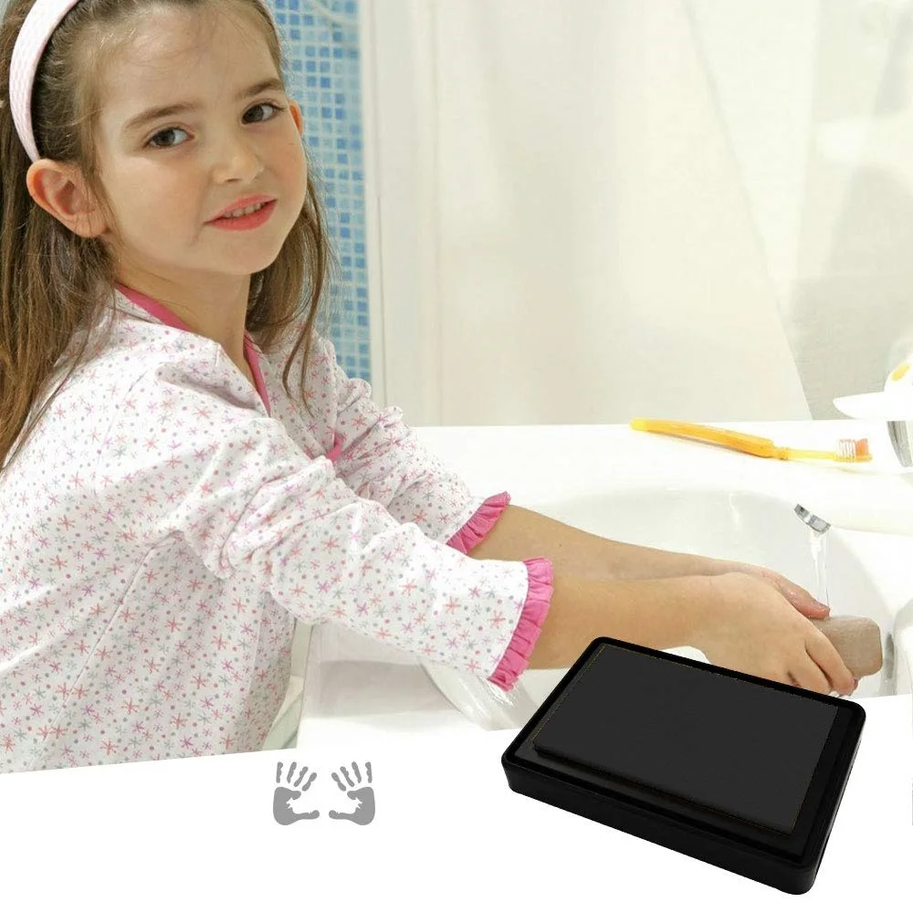 Ink Pad For Baby Footprint Handprint Create Impressive Keepsake Stamp Non-Toxic and Acid-Free Ink Easy To Wipe and Wash Off Skin