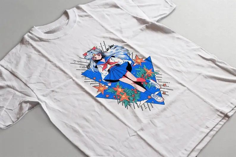 Anime Girl Shirt, Classic Retro Design, Kawaii Otaku Gift Shirt