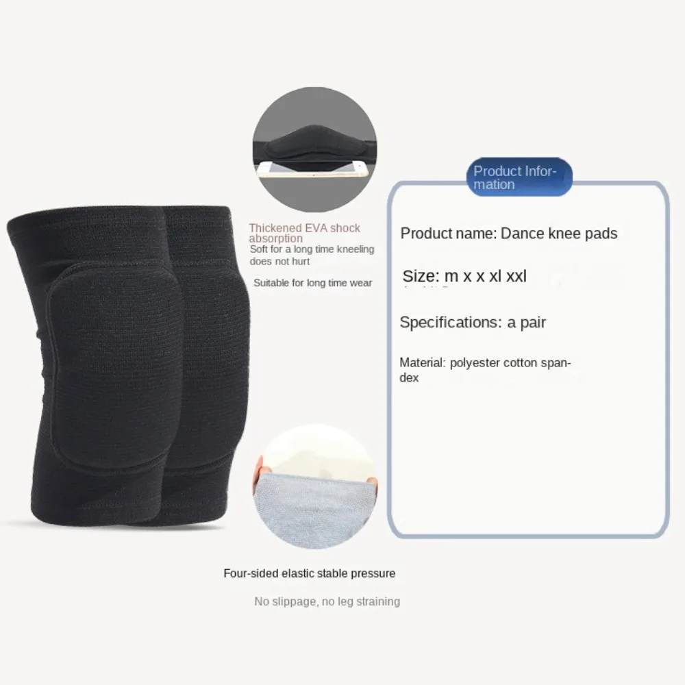 

Knitted Nylon Protective Sports Knee Pads Protector Non-slip Knee Pad Sleeve Breathable Elastic Nylon Sports Knee Pad Volleyball