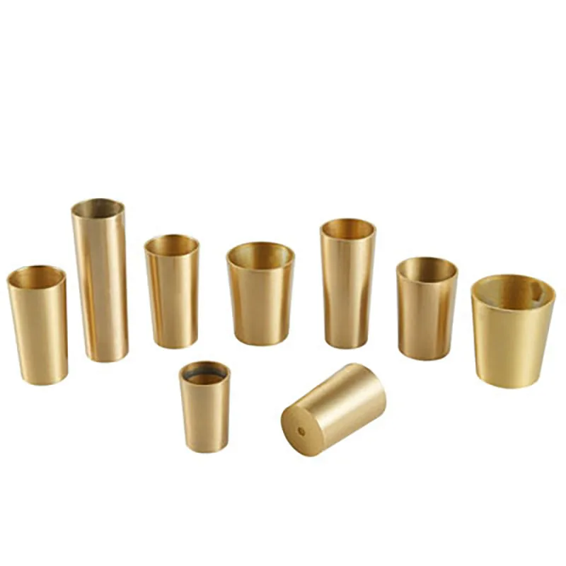 4pcs/lot Brass Leg Cover Gold Metal Protector for Wood Legs Sofa Cabinet Taper Ferrules Bed Wardrobe Table Holder Accessory