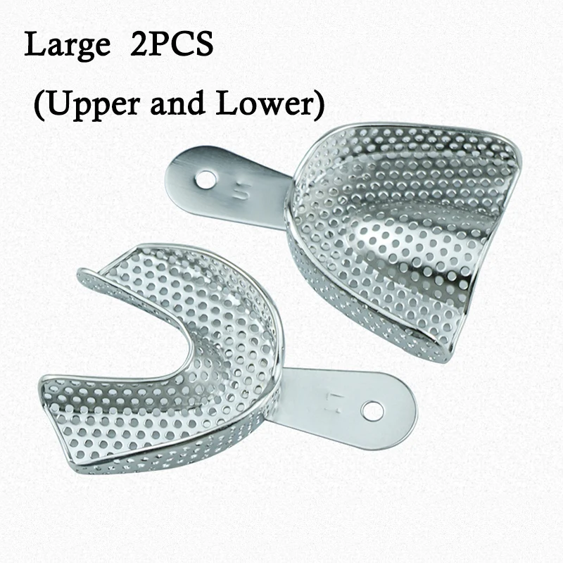 Dental Tray Denture Instrument Stainless Steel Dental Impression Trays Dental Lab Laboratory Tool Autoclavable