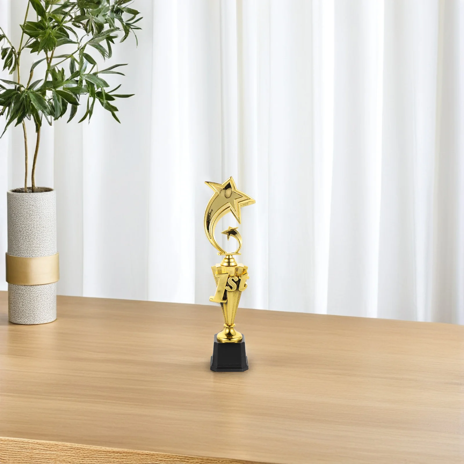 Trofeo de estrellas Premio Primer lugar Trofeo brillante para competiciones Escuela Deportes Oficina Recompensas Premios de fútbol con diseño de estrellas únicas