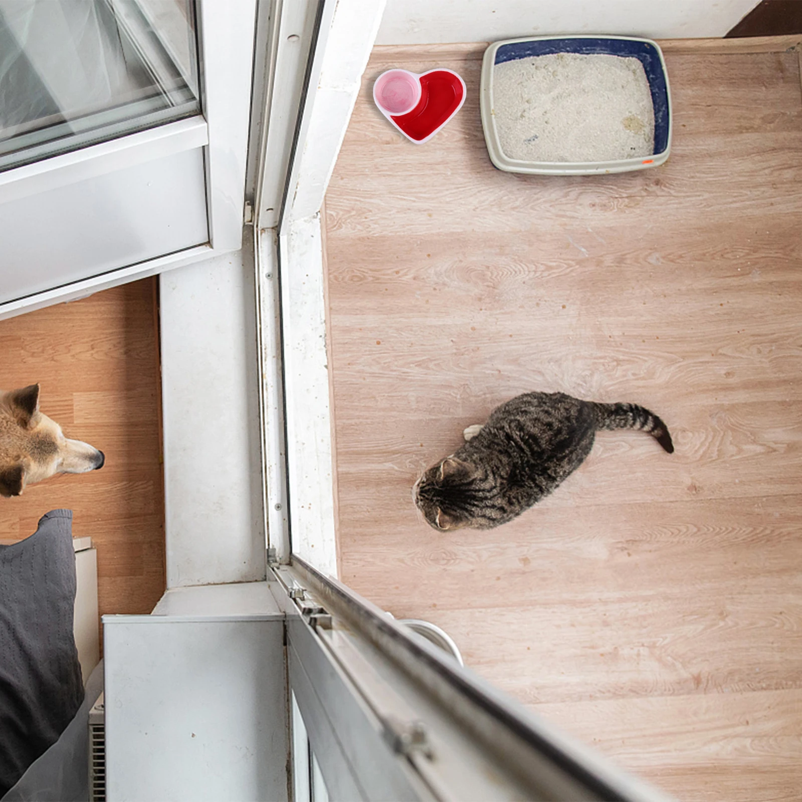 

1Pcs Small Animal Ceramic Food Bowl Pet Feeder Hamster Divided Cute Cartoon Shape Easy Clean Tableware Pet Feeding Bowl