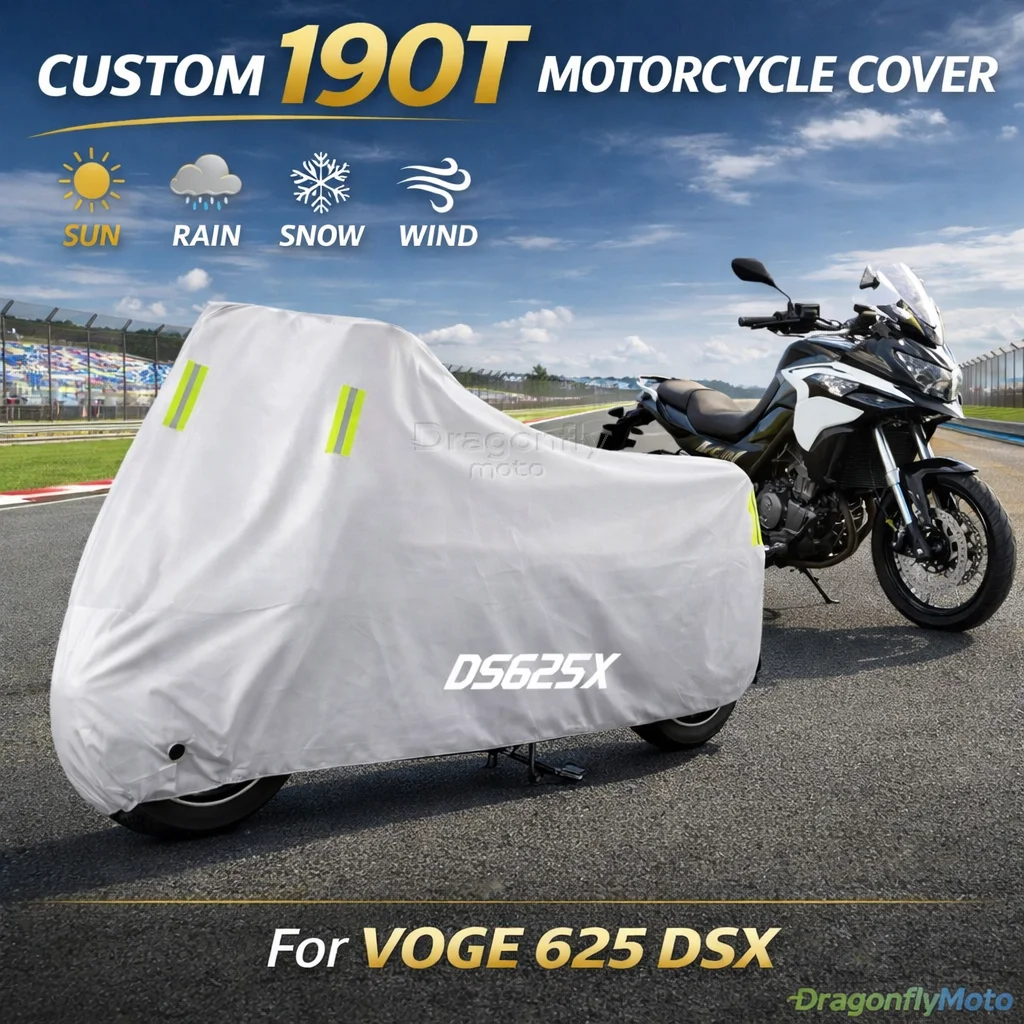

Чехол для мотоцикла VOGE 625 DSX DSX625 DS 625X, серебристый, водонепроницаемый, защита от УФ-лучей, дождя, пыли, солнца, для улицы и дома