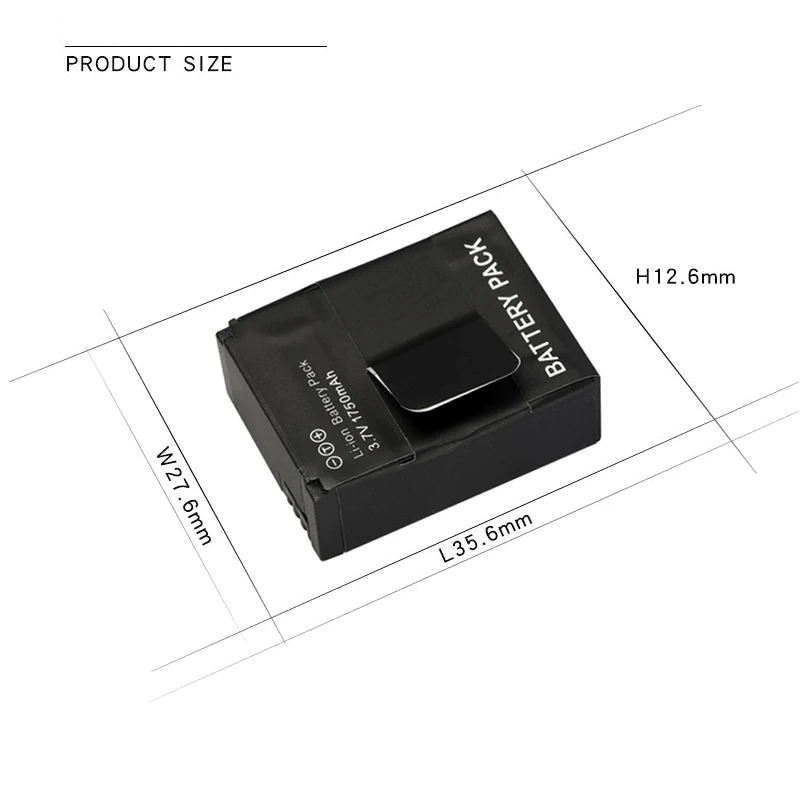 1750mAh AHDBT-301 Battery For Gopro Hero 3 Hero3+ AHDBT-301 AHDBT-201 Gopro 3  Action Camera Rechargeable Battery
