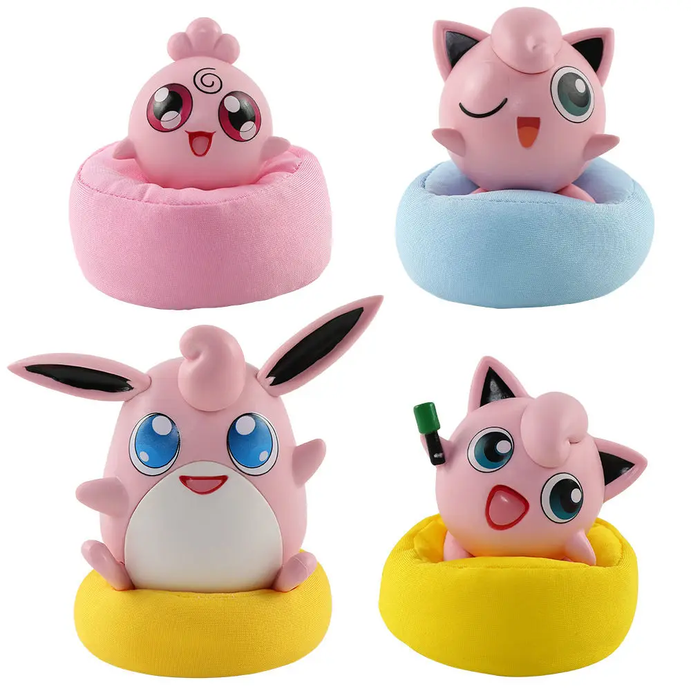 

New Pokémon Cartoon Animation Super Cute Jigglypuff Sleeping Sandbag Figure Ornament Toy Doll Car Home Decoration Birthday Gift