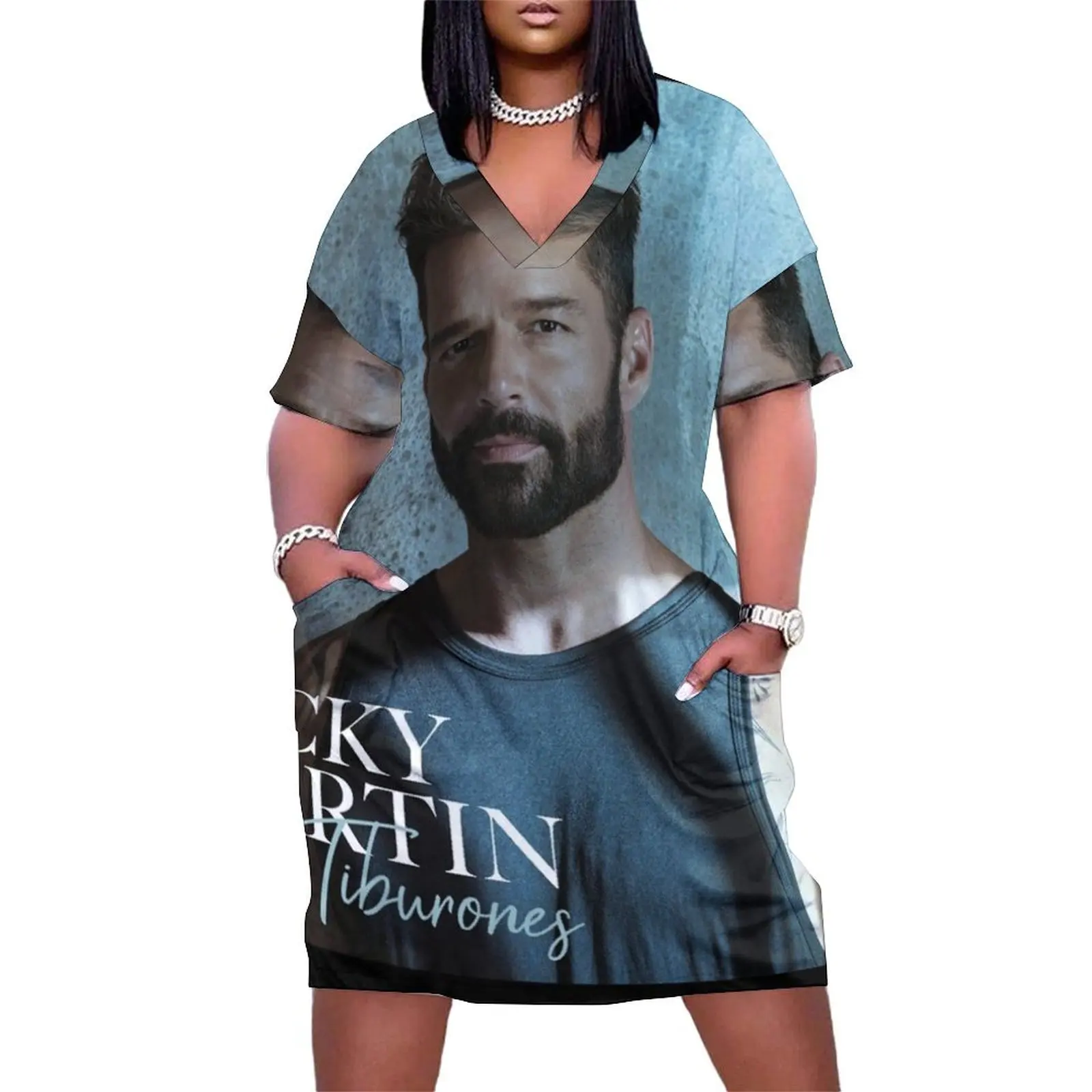 

Tiburones Loose Pocket Dress Dresses gala chic and elegant evening dress dresses for women 2025